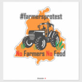 Kisan No Bauern No Food Aufkleber (Blatt)