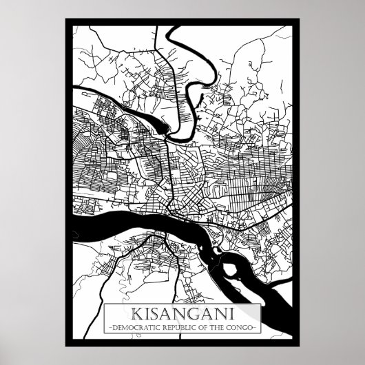 Kisangani Democratic Republic of the Congo City Poster (Vorne)