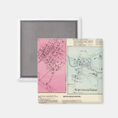 Kisco, Katonah, Whitlock Ville, Bedford Magnet (Vorderseite/Rückseite)