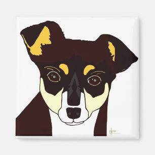 Kisha Chihuahua Magnet - Weiß