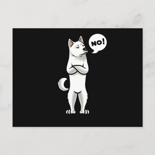 Kishu Inu Stubborn Dog Postkarte (Vorderseite)