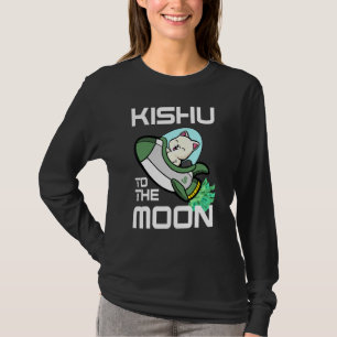 Kishu zum Mondkrypto Kishu Inu-Münze T-Shirt