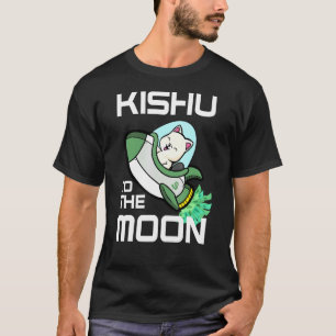 Kishu zum Mondkrypto Kishu Inu-Münze T-Shirt