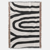 Kismet Black and White Decke (Vorderseite Vertikal)