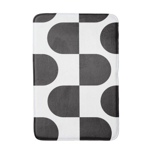 Kismet Black & White Badematte (Vorderseite Vertikal)