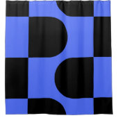 Kismet City Blue Duschvorhang (Vorderseite)