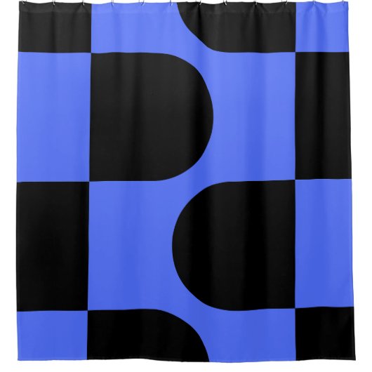 Kismet City Blue Duschvorhang (Vorderseite)