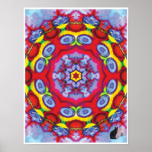 Kismet Kinetic Collage Kaleidoskop Poster