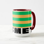 Kismet Mint burgunderrot Tasse (VorderseiteRechts)