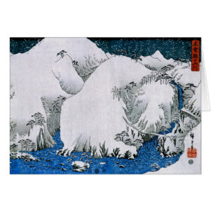 Kiso Road Snowstorm Hiroshige Japanisch Fine Art A