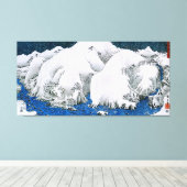 Kiso Road Snowstorm Hiroshige Japanisch Fine Art A Leinwanddruck (Insitu (Holzboden))