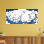 Kiso Road Snowstorm Hiroshige Japanisch Fine Art A Leinwanddruck (Insitu (Wohnzimmer))