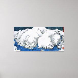 Kiso Road Snowstorm Hiroshige Japanisch Fine Art A Leinwanddruck