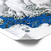 Kiso Road Snowstorm Hiroshige Japanisch Fine Art A Poster (Ecke)