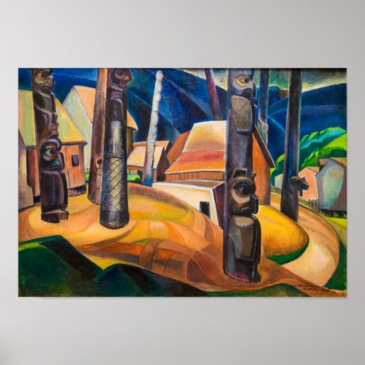 Kispiax Village | Emily Carr | Poster (Vorne)