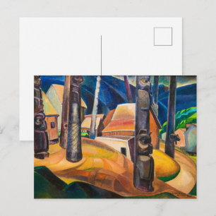 Kispiax Village   Emily Carr   Postkarte