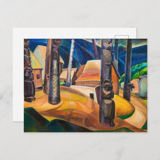 Kispiax Village | Emily Carr | Postkarte (Vorne/Hinten)