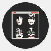 Kiss 1979 Dynastie Runder Aufkleber (Vorderseite)