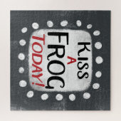 Kiss a Frog Today Jigsaw Puzzle (Horizontal)