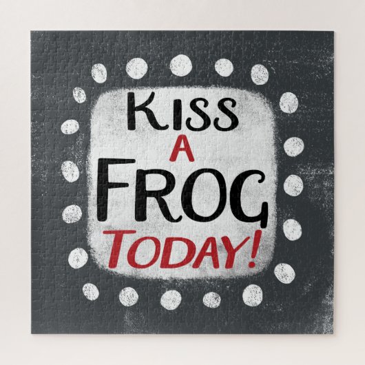 Kiss a Frog Today Jigsaw Puzzle (Vertikal)