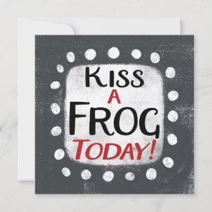 Kiss a Frosch Today Grußkarte Karte