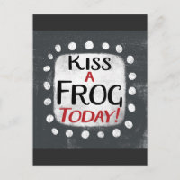 Kiss a Frosch Today Postcard