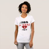 Kiss A geek I like it T-Shirt (Vorne ganz)