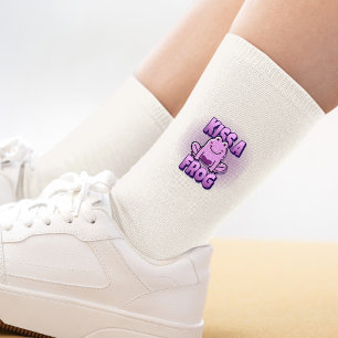 Kiss A Pink Frosch Socken