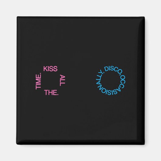 Kiss All Time Disco Occasionally Illustration Magnet (Vorne)