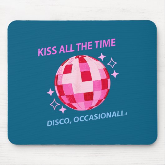Kiss All Time Disco Occasionally Kunstwerk Mousepad (Vorne)