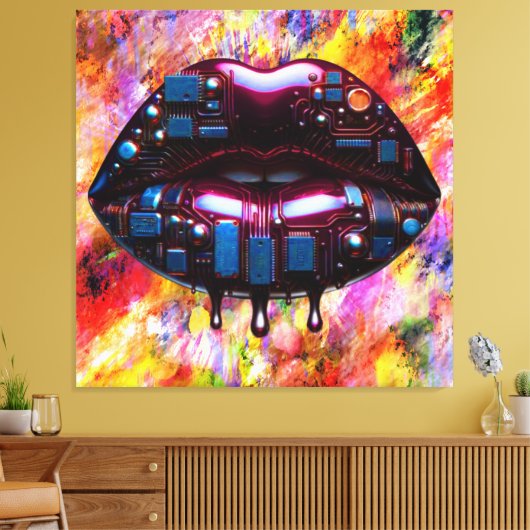 Kiss Board Canvas Print Picture Version 1 Leinwanddruck (Insitu (Wohnzimmer))