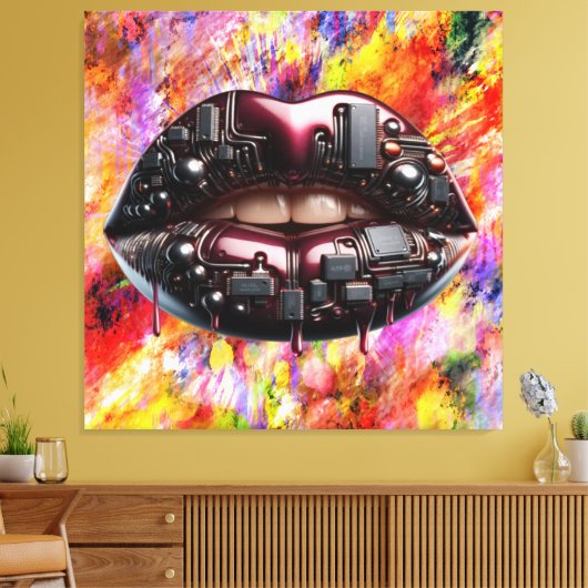 Kiss Board Canvas Print Picture Version 2 Leinwanddruck (Insitu (Wohnzimmer))