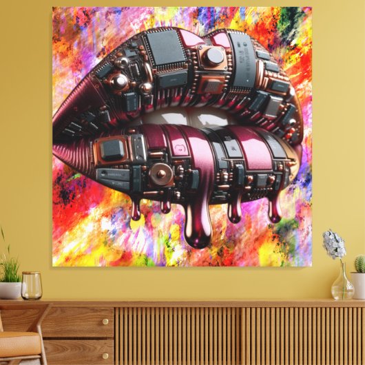 Kiss Board Canvas Print Picture Version 3 Leinwanddruck (Insitu (Wohnzimmer))