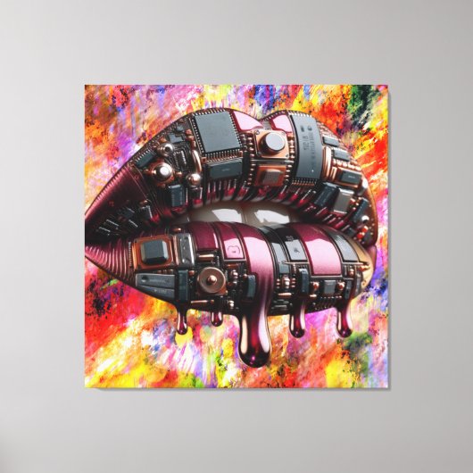 Kiss Board Canvas Print Picture Version 3 Leinwanddruck (Vorderseite)