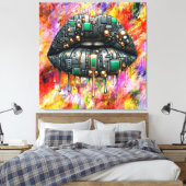 Kiss Board Canvas Print Picture Version 4 Leinwanddruck (Insitu (Schlafzimmer))