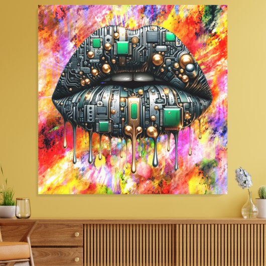 Kiss Board Canvas Print Picture Version 4 Leinwanddruck (Insitu (Wohnzimmer))