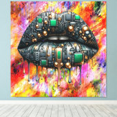 Kiss Board Canvas Print Picture Version 4 Leinwanddruck (Insitu (Holzboden))