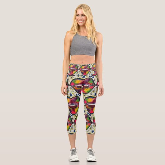 Kiss Capri Leggings (Vorderseite)