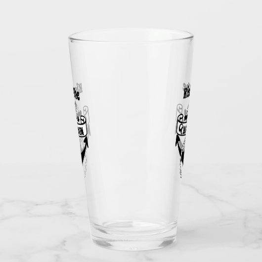 Kiss, Captain Nautical Funny Sailing Zitat Glas (Links)