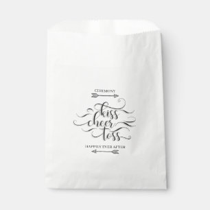 Kiss Cheer Toss - Hochzeitsaisle Ausfahrt Petal Th Geschenktütchen