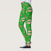 Kiss Clover Lips Kleeblatt St Patricks Leggings (Links)