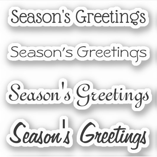 Kiss-Cut Custom Greeting x4 #20 (Greetin der Saiso Aufkleber (Vorderseite)