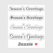 Kiss-Cut Custom Greeting x4 #6 (Begrüßung der Sais Aufkleber (Blatt)