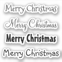 Kiss-Cut Custom Greeting x4 #7 (Frohe Weihnachten)