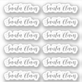 Kiss-Cut Santa Claus Signature Abigaile Sticker (Vorderseite)