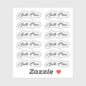 Kiss-Cut Santa Claus Signature Bandung Sticker (Blatt)