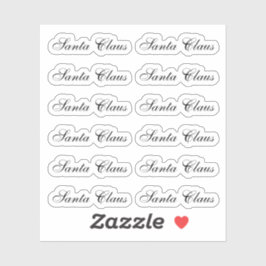 Kiss-Cut Santa Claus Signature Vivace Aufkleber