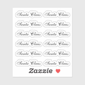 Kiss-Cut Santa Claus Signature Vivace Aufkleber