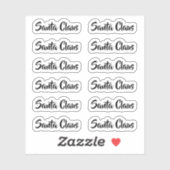 Kiss-Cut Weihnachtsmann Unterschrift Jenseits des  Aufkleber (Blatt)