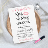 Kiss das Miss-Goodbye-Brautparty Einladung
